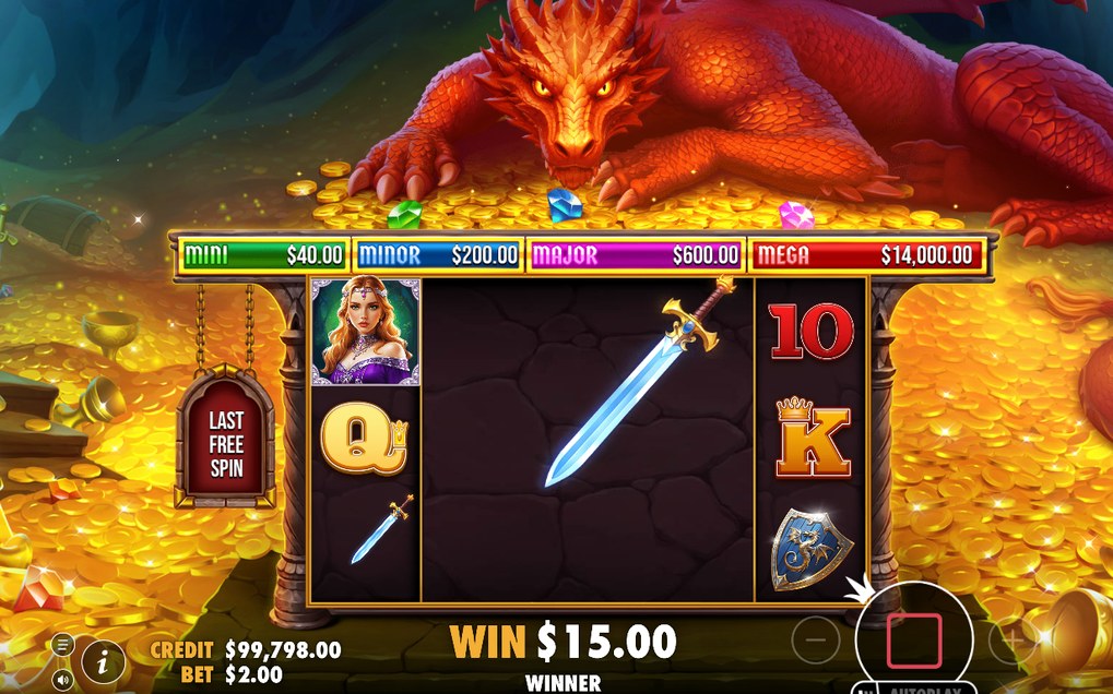 Free Spins with elevated paytable and remaining spin count